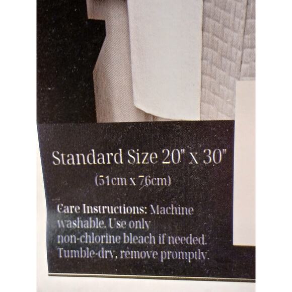 2 Hotel Hampton Collection 400 THREAD Standard Pillowcases Cotton Sateen Luxury - Picture 10 of 10